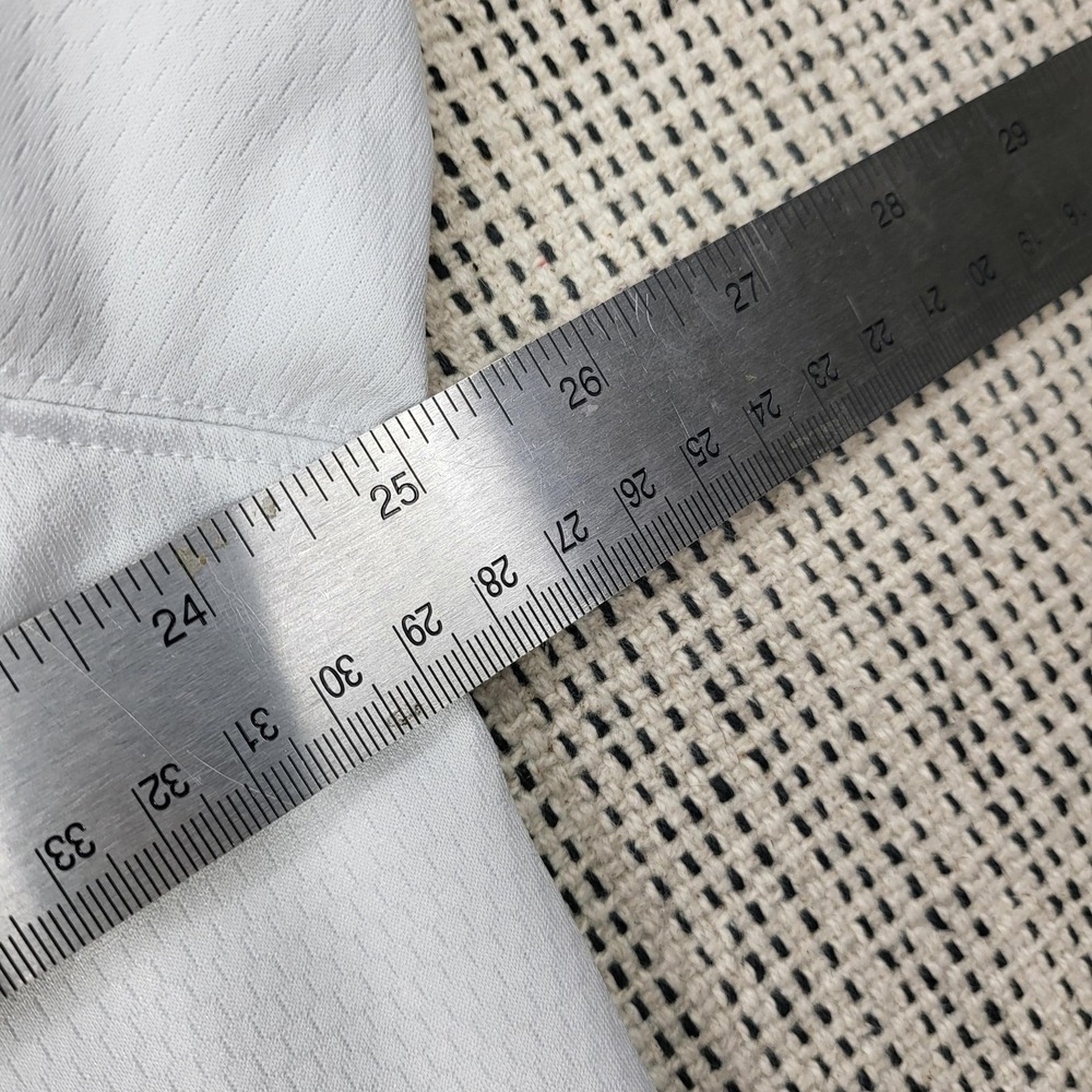 Fennec Pullover Mens XL White Quarter Zip Mock Neck Golf Athletic Layer - Picture 5 of 8